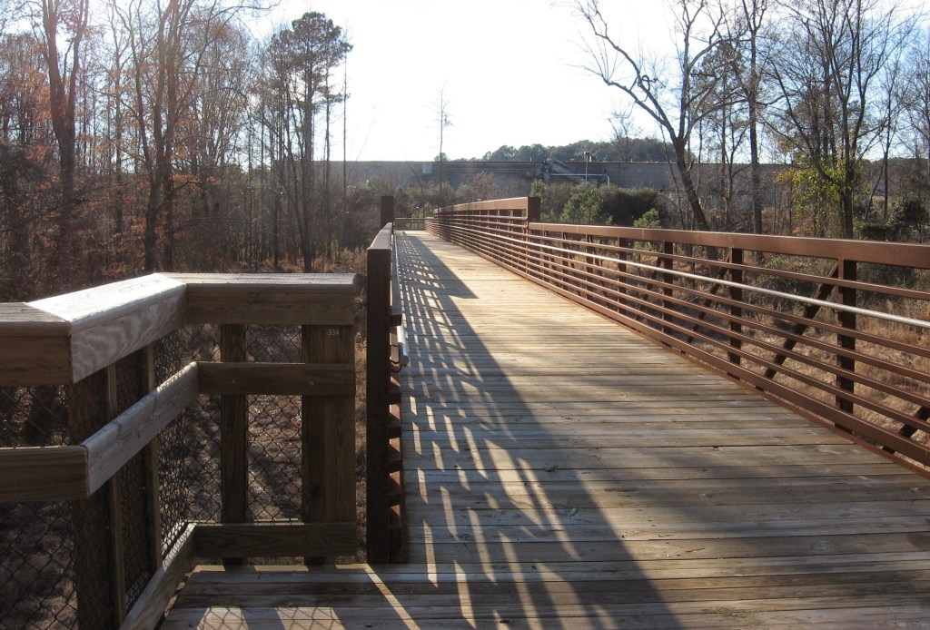 Crabtree Trail crosses the creek at Anderson Point